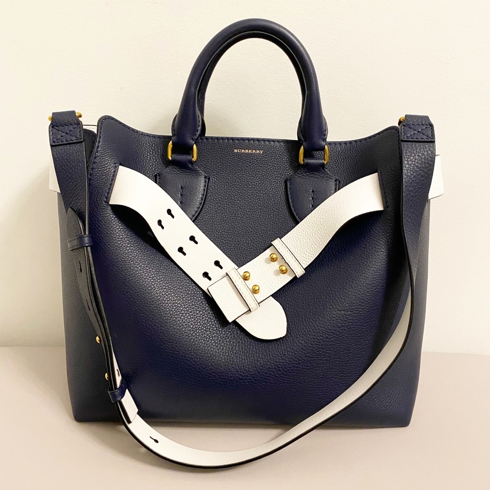 Authentic Burberry leather bag, like new
